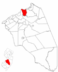 Map of Burlington County highlighting Florence Township